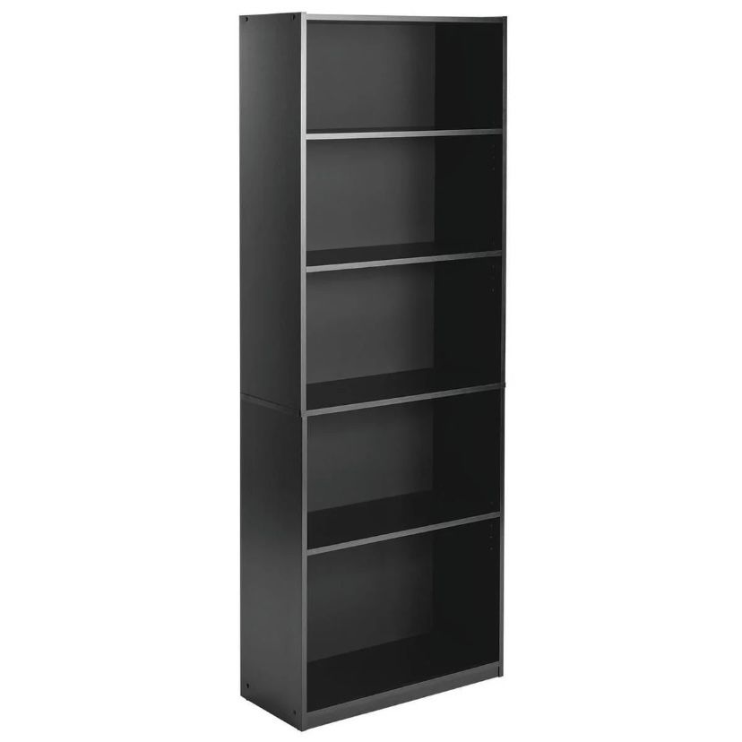 Mainstays 5-Shelf Bookcase with Adjustable Shelves