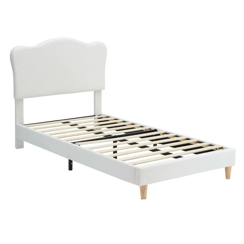 Twin bed beige