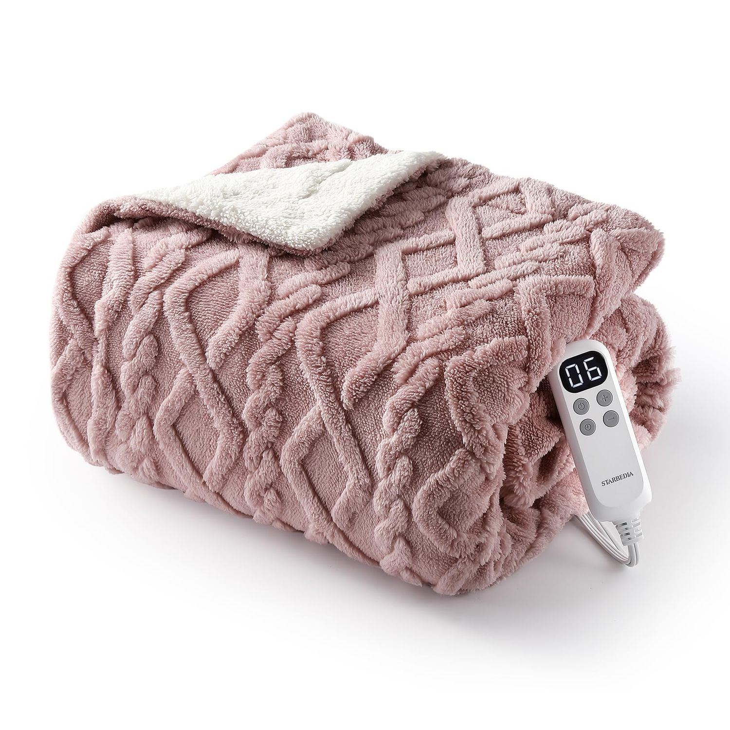 Heated throw 50x60 pink