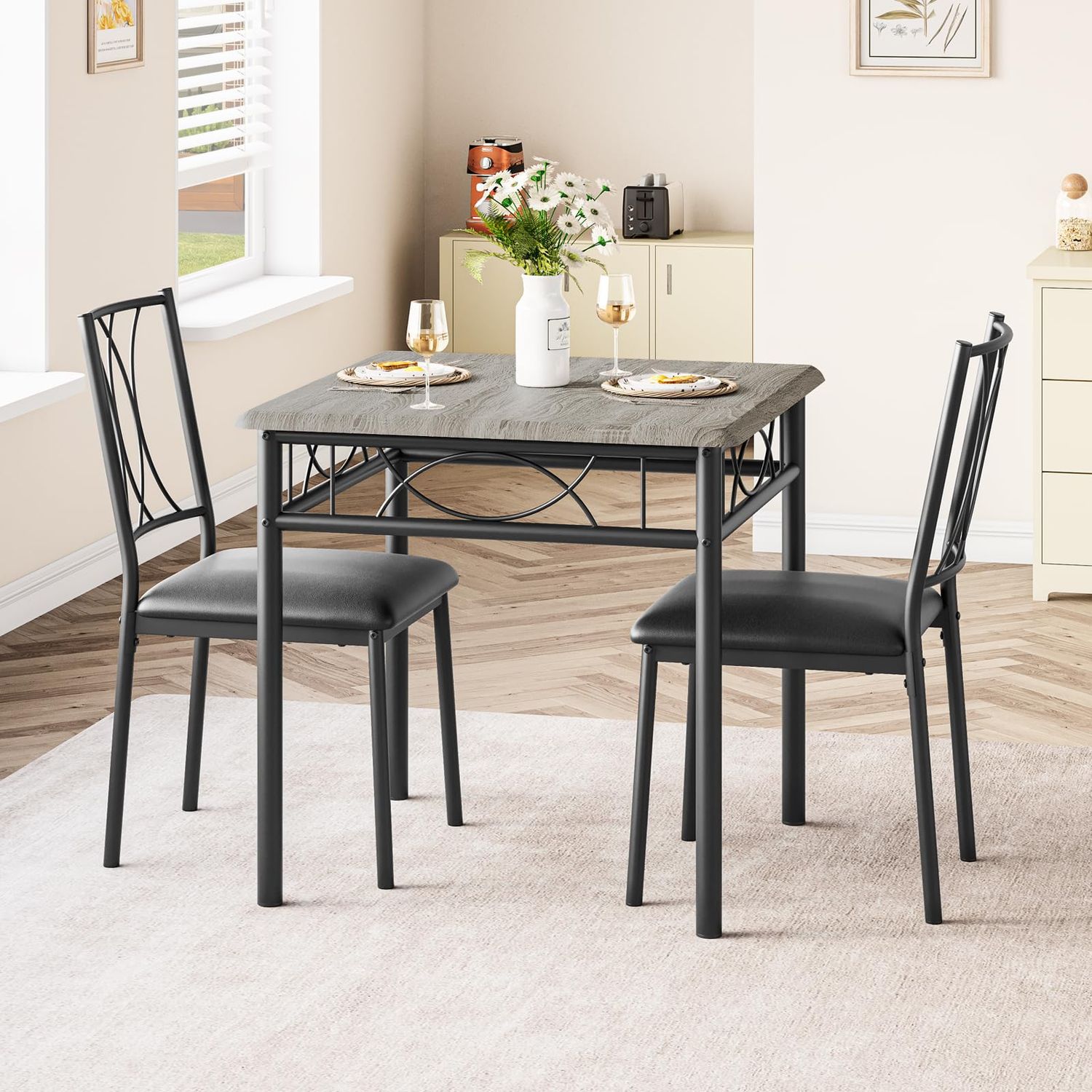 Dining table W/ 2 chairs