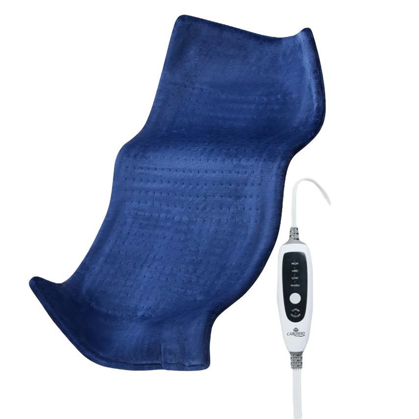 Caromio Velvet Heating Pad, Blue
