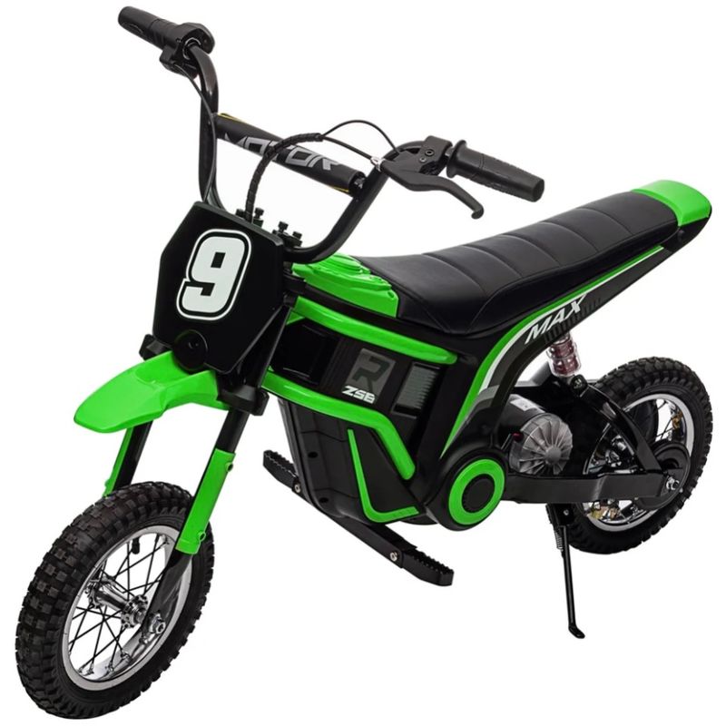 24v Kids Ride On Dirt Bike 5-17 Green
