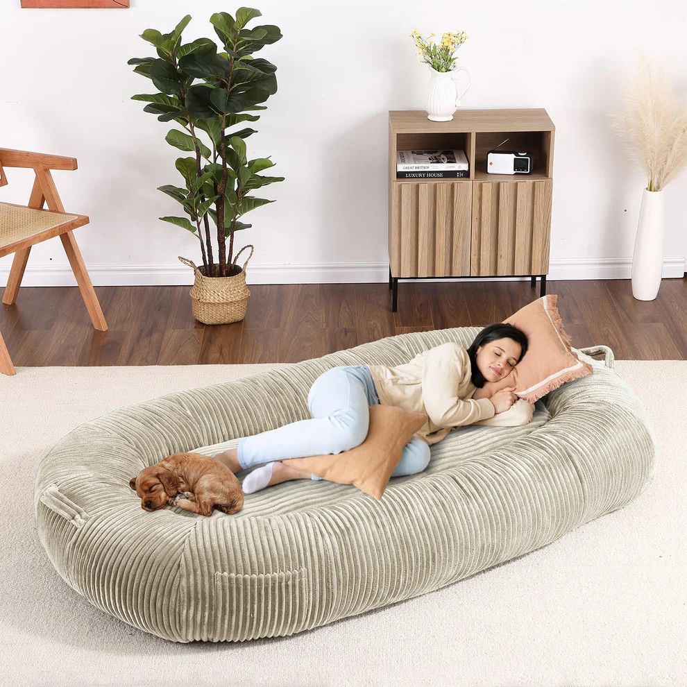Human Size Giant Dog Bed 71”x48”x14”