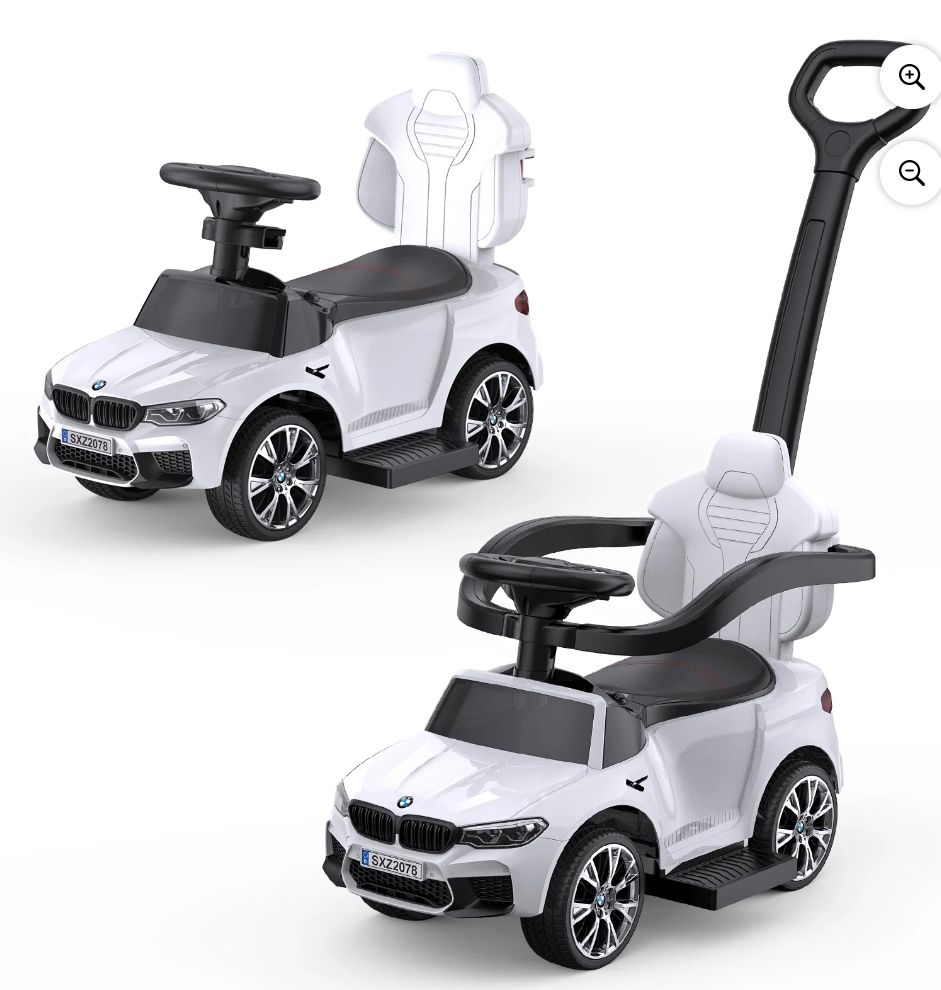BMW Push Car Ride On white