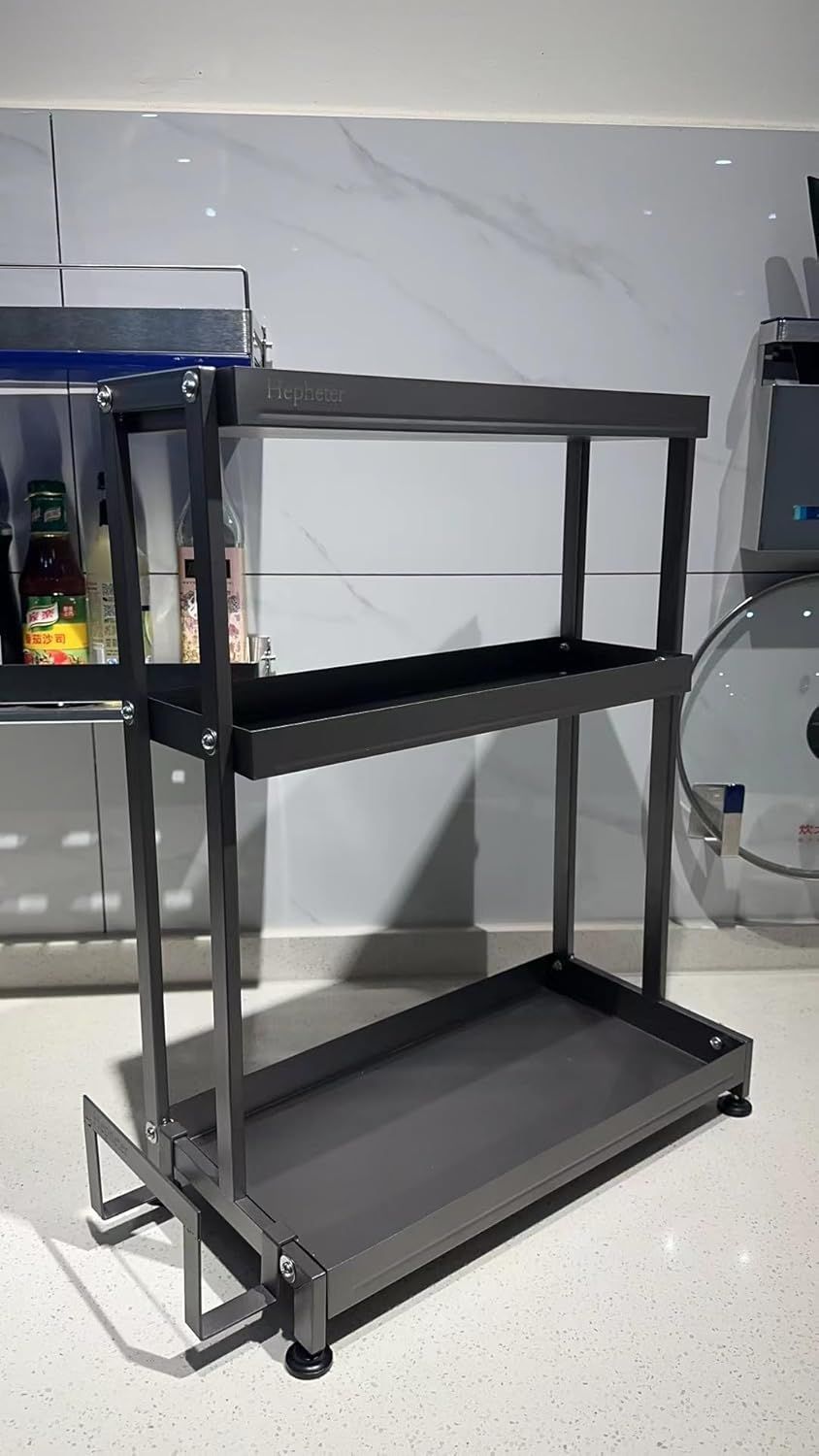 3 Tiers Standing Kitchen Organizer Rack, Seasoning Organizer