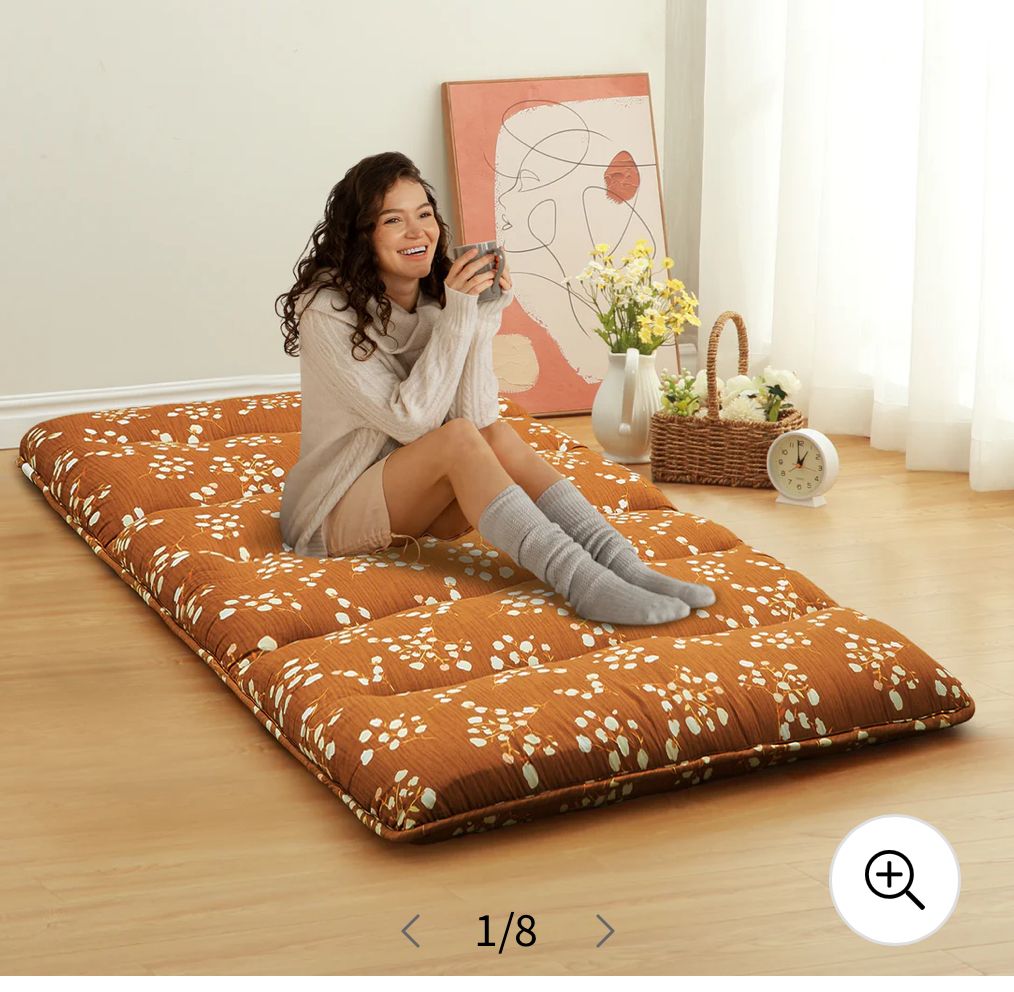 Japanese futon floor mattress