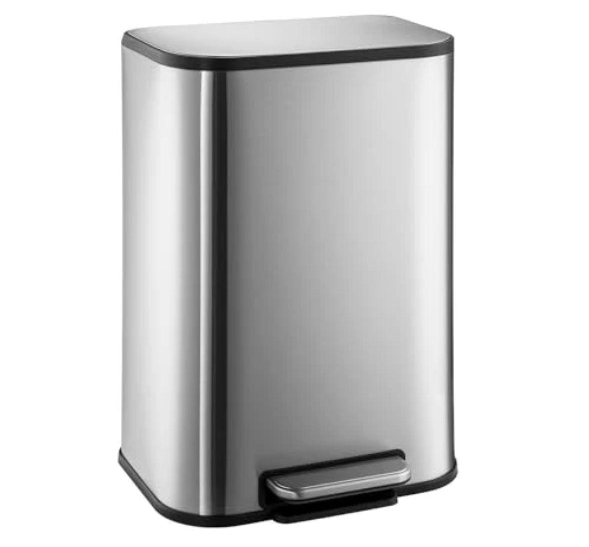 3.2 gal stainless steel trash can