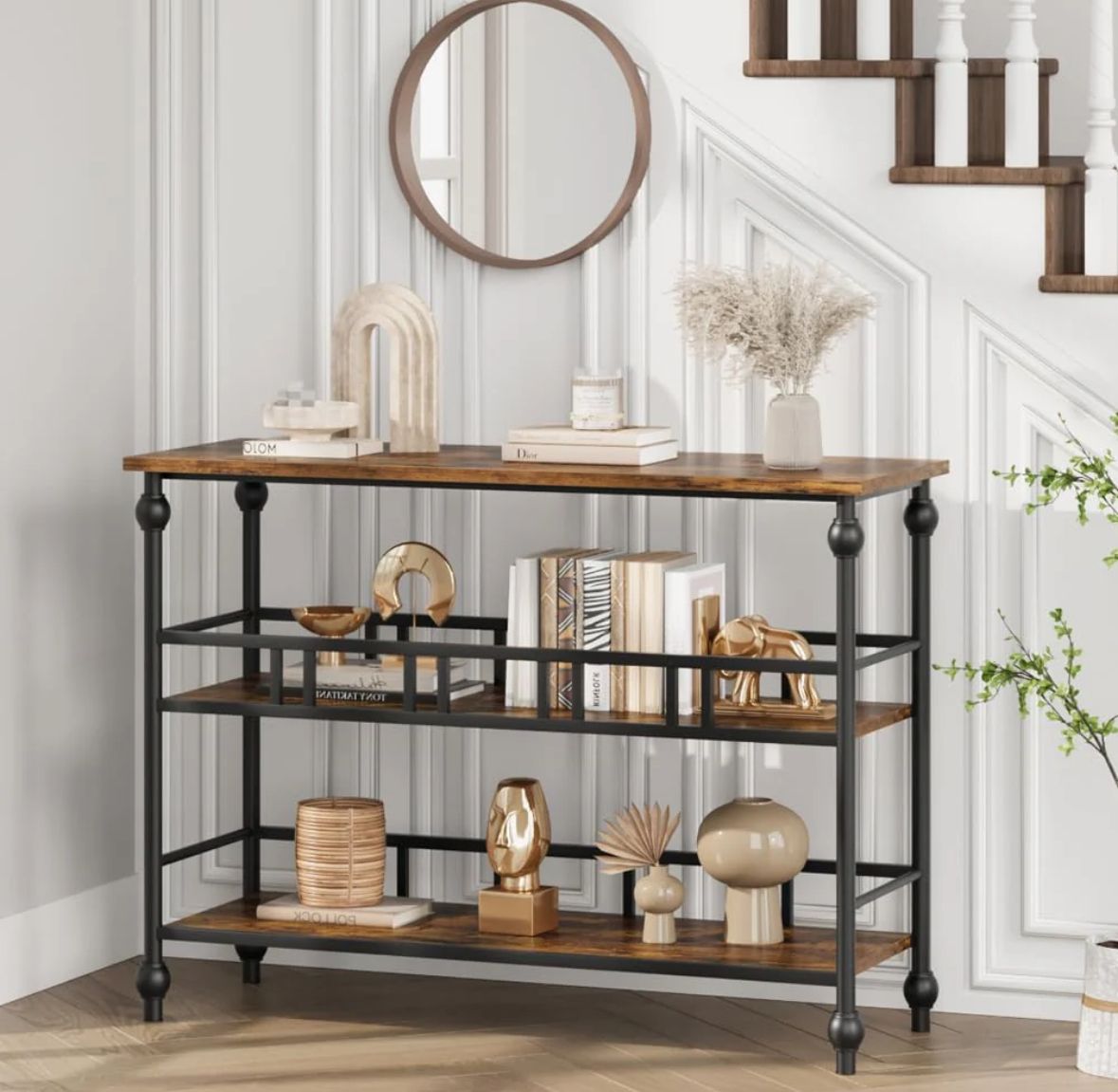 3 tier entryway table