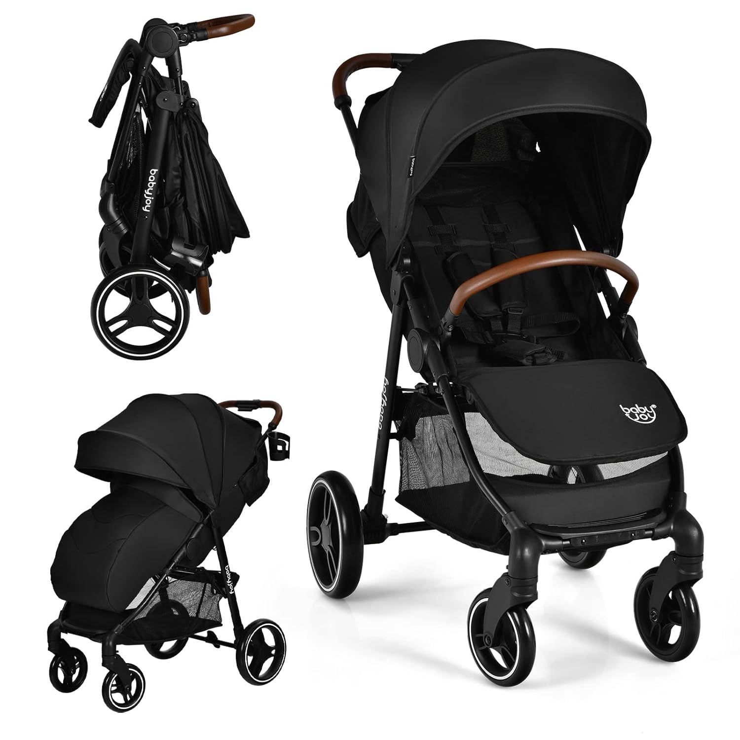 Quick fold baby stroller