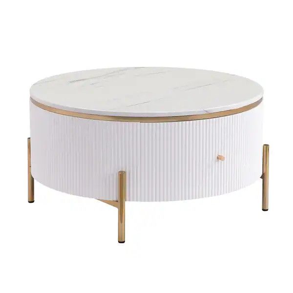 Round Storage Coffee Table