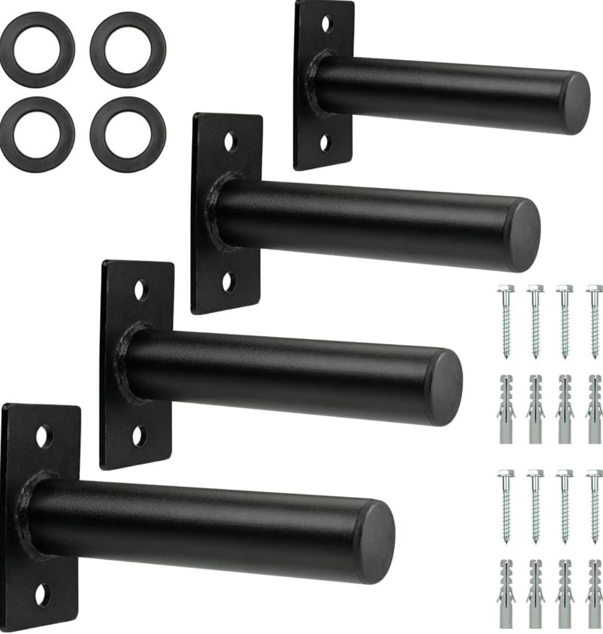 Wall mount weight plate holder 4 pk