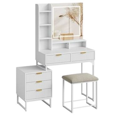 Vanity Desk with Mirror