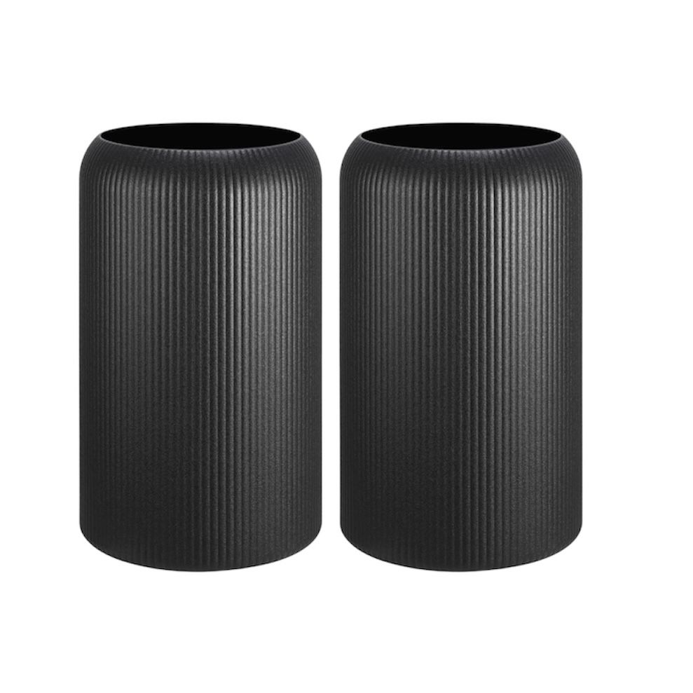 29 Inch Tall Round Planters Set of 2