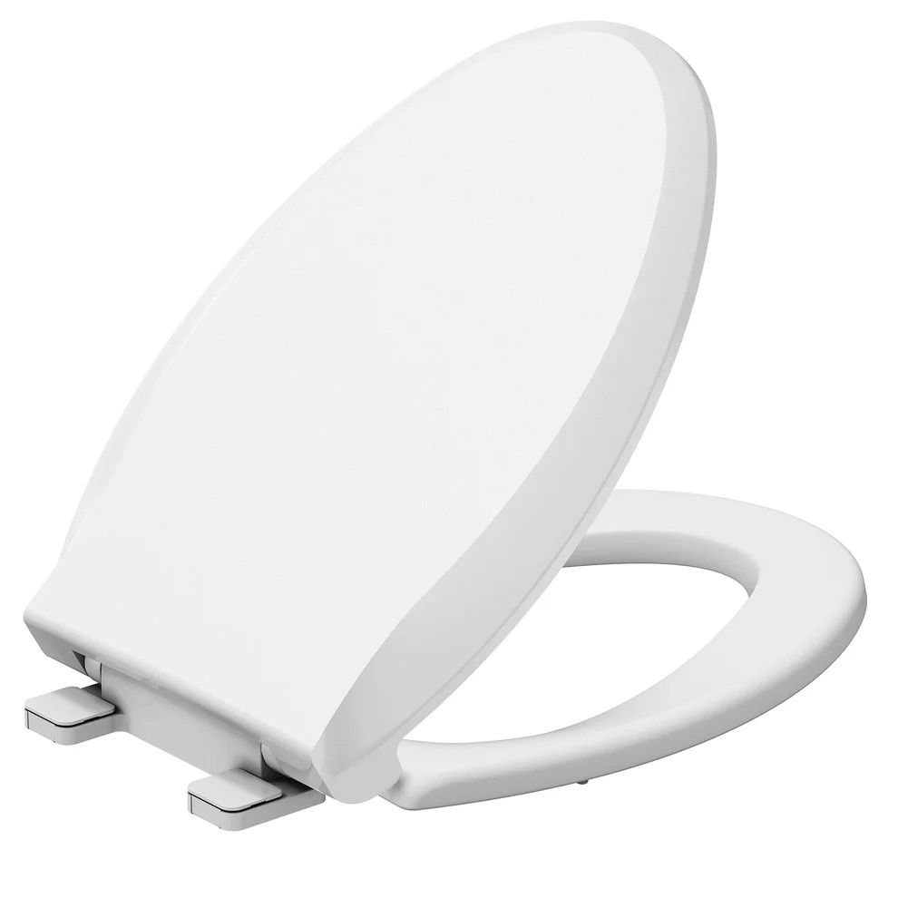 Elongated Toilet Seat with Slow Soft Close