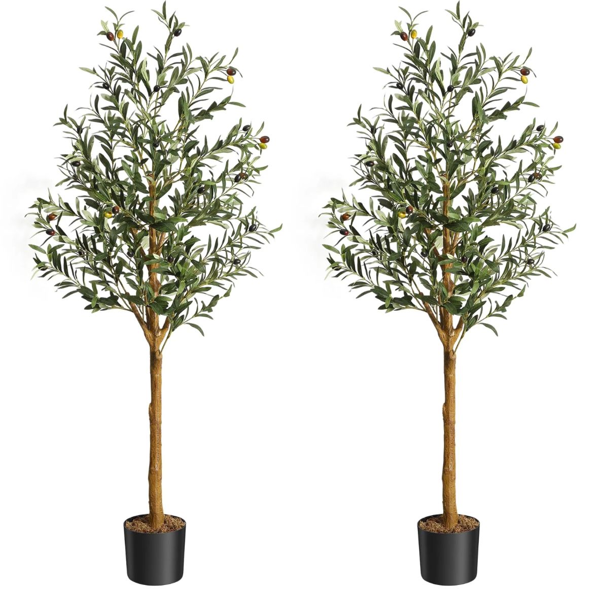 5ft olive tree artificial plant SET OF 2