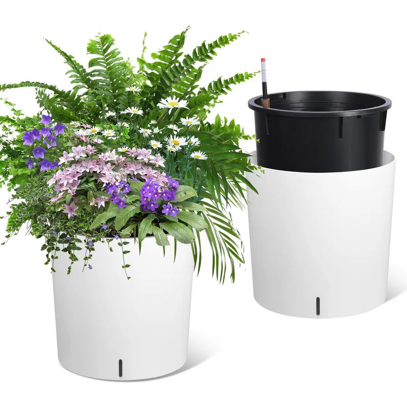20” Tall Round Planter Set of 2