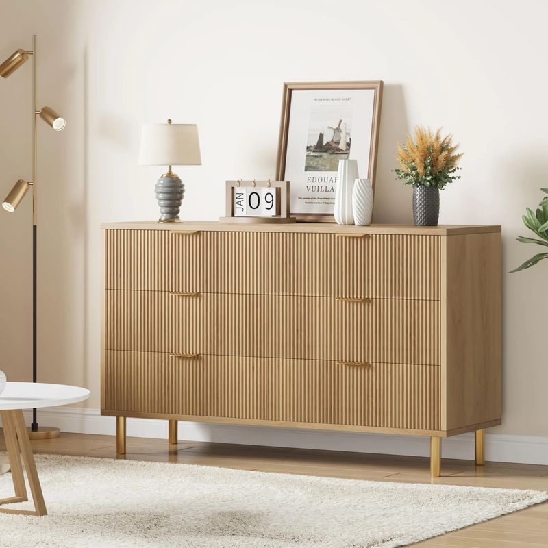 Modern 6 Drawer Dresser