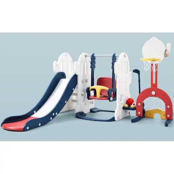 7 in 1 Toddler Slide and Swing Set
