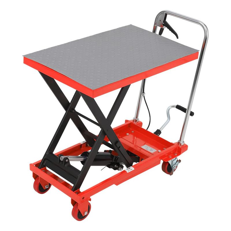 Hydraulic Lift Table Cart 500lbs, 28.5 Inch