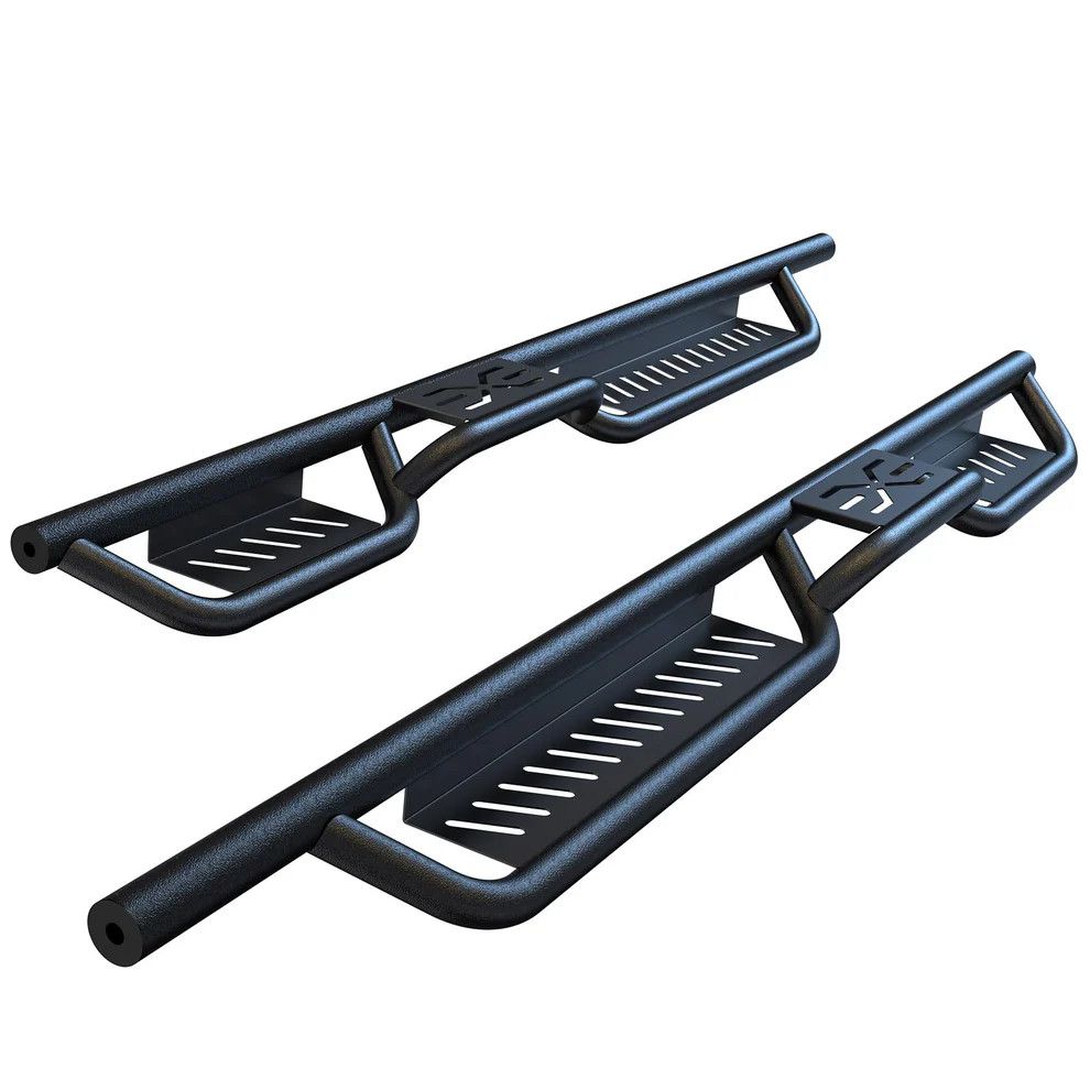 2018-2024 Jeep JL 4D Black Steel Running Boards
