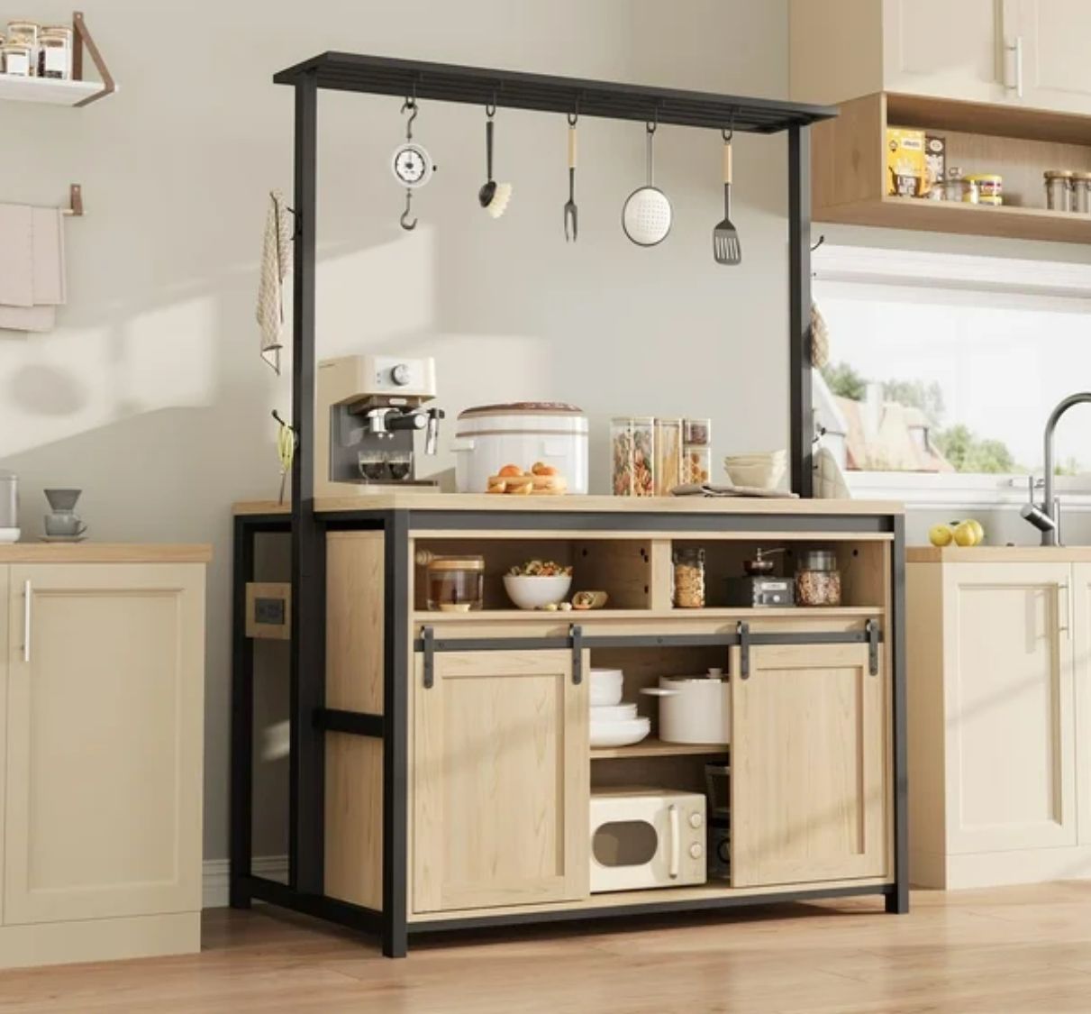 Kitchen island storage cabinet