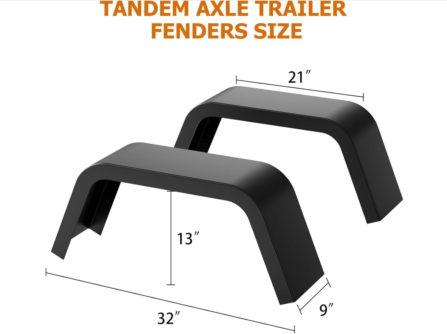Boat trailer fenders pack of 2