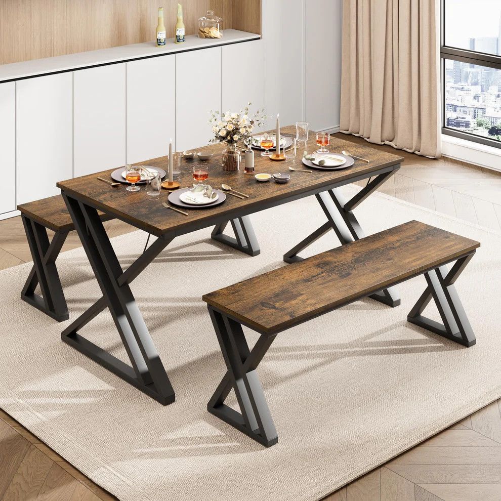 Kitchen Table with Benches