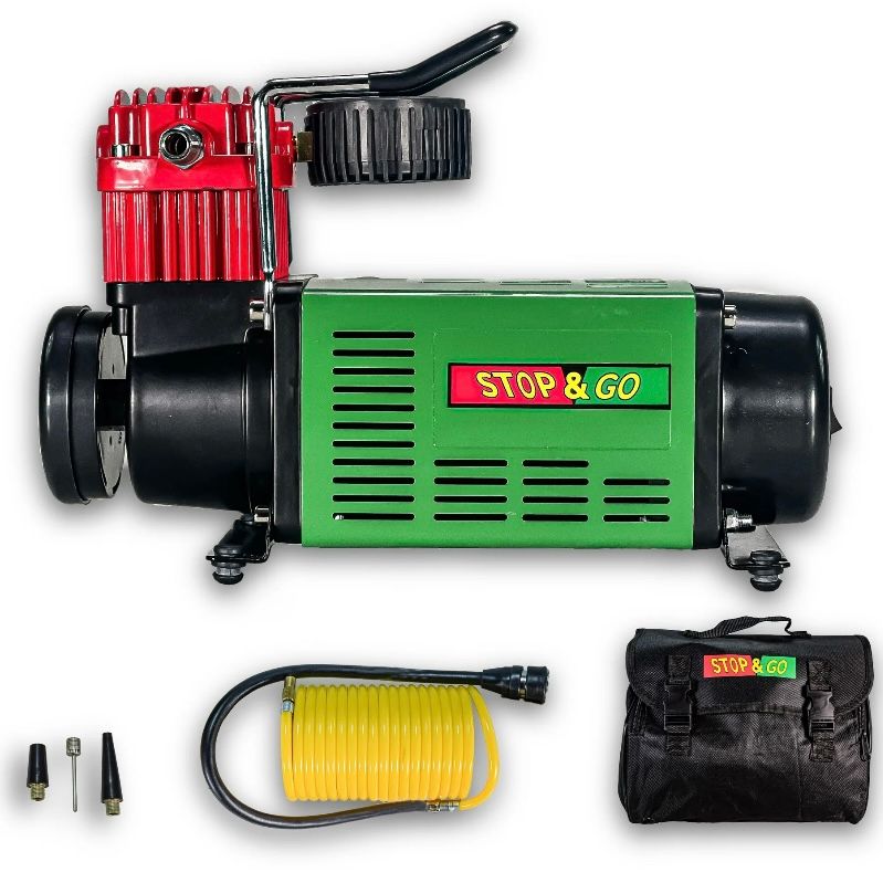 Stop & Go 12 volt Single Piston Tire Inflator