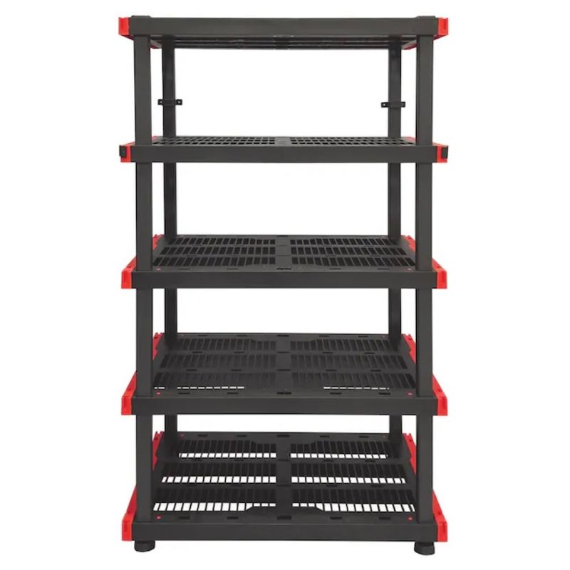 5-Tier Plastic Freestanding Shelving Unit