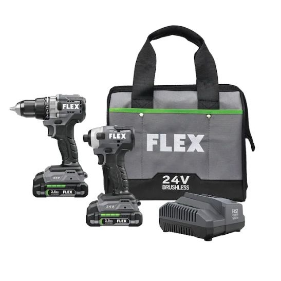 Flex 24V 2pc Drill Combo Kit