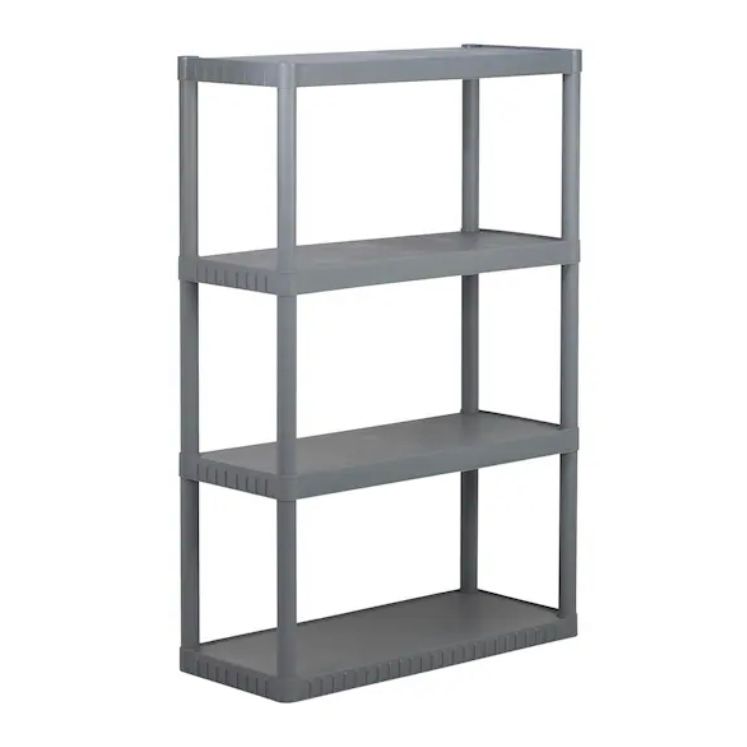4-tier Plastic Shelving
