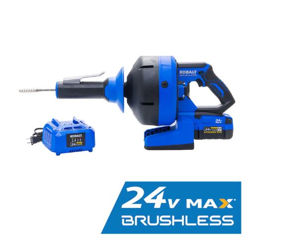 24v Kobalt drain auger kit 35ft