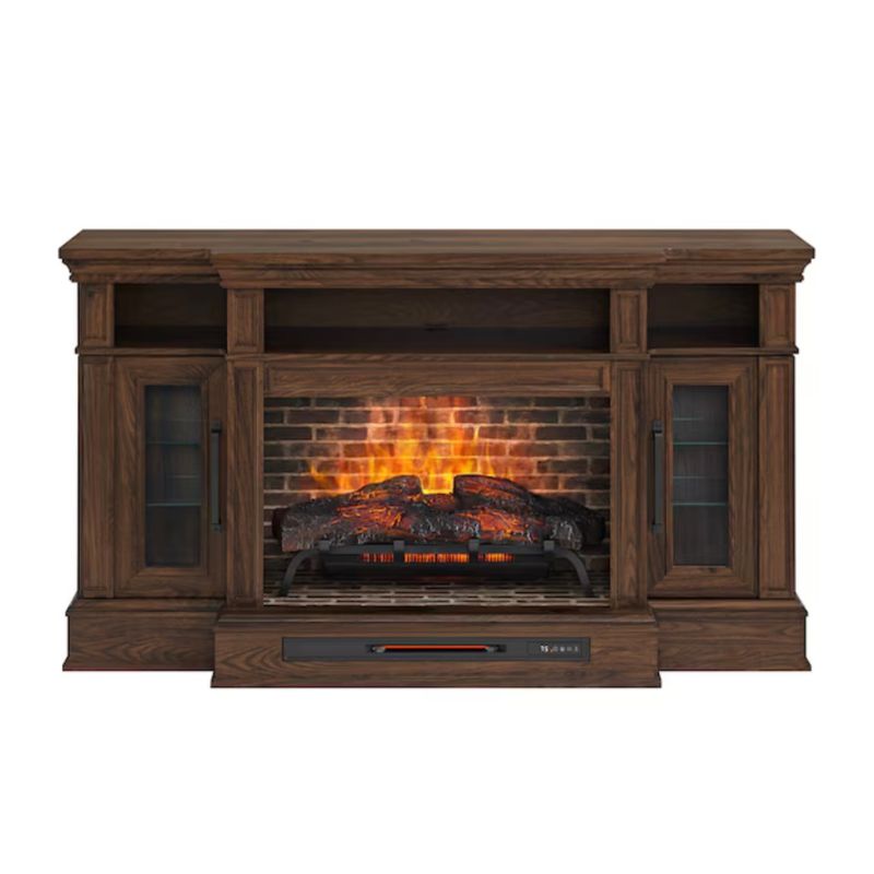 66in Fireplace TV Stand with Remote