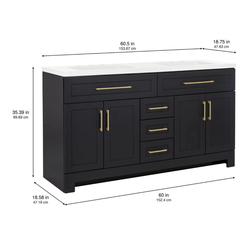 60 inch bathroom vanity base - NO TOP