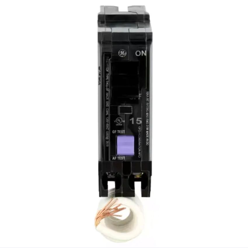 Dual Function GFCI/AFCI Circuit Breaker 15amp