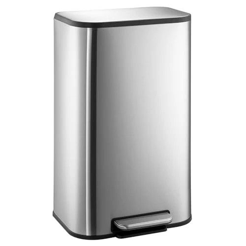 8 Gallon Stainless Steel Garbage Can