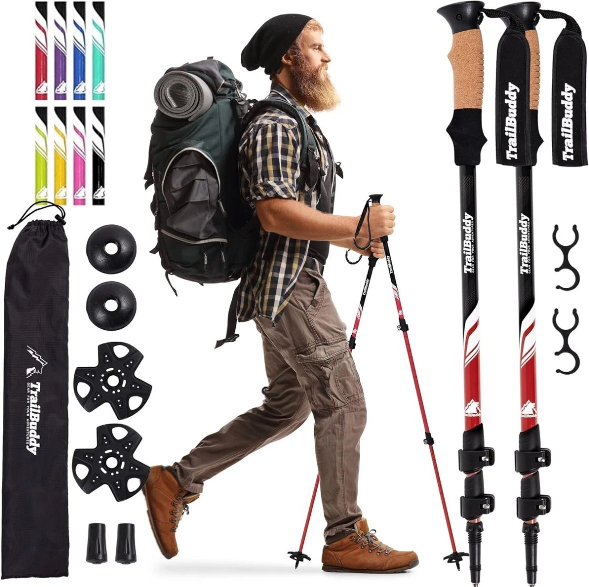 Trail buddy trekking poles