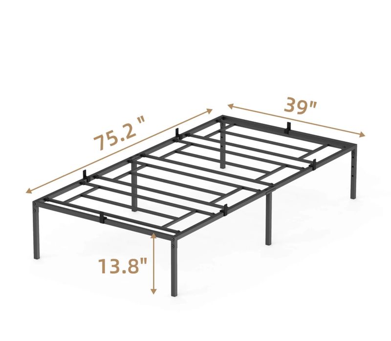 Twin bed frame 13.8” height
