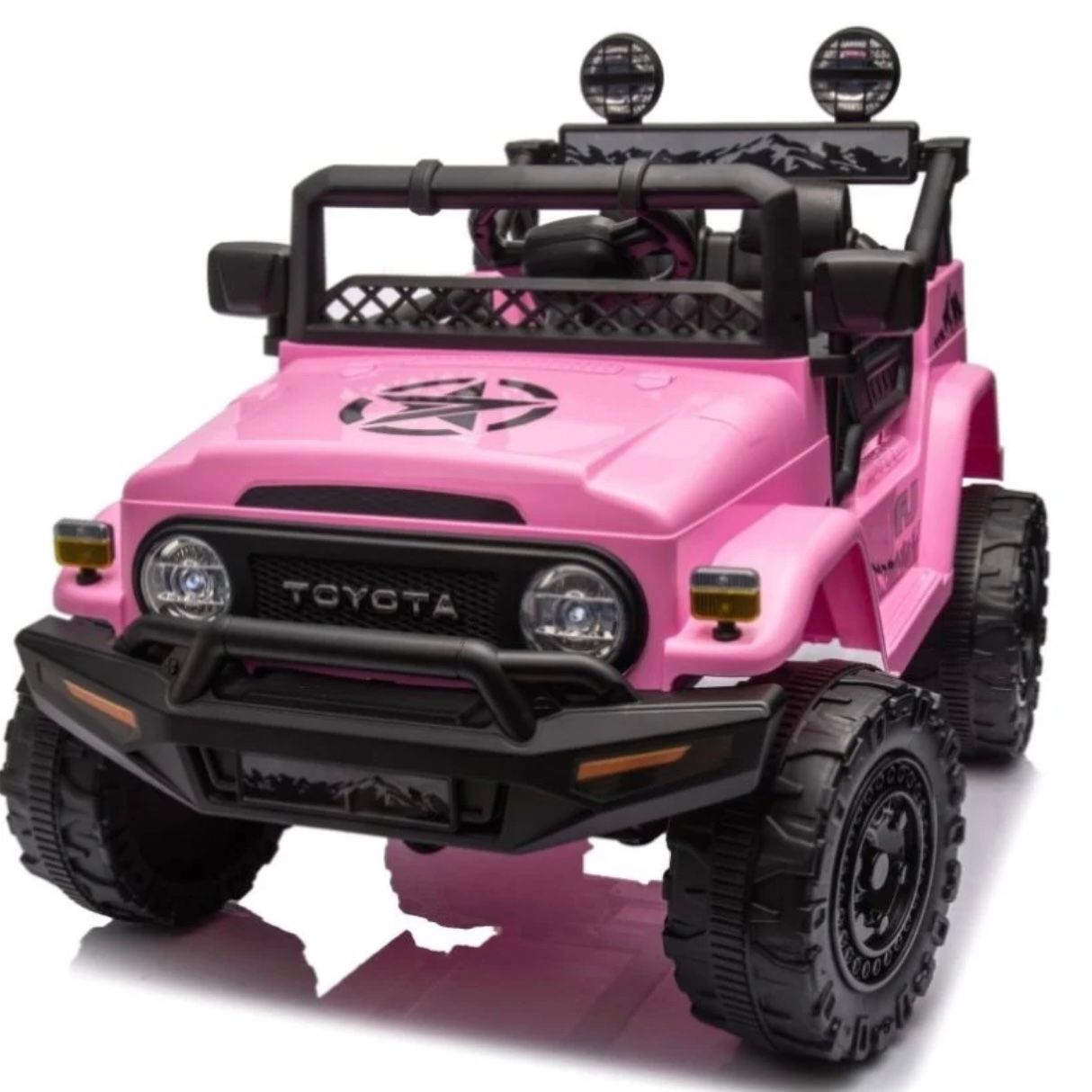 Kids 12v ride on truck pink NO REMOTE