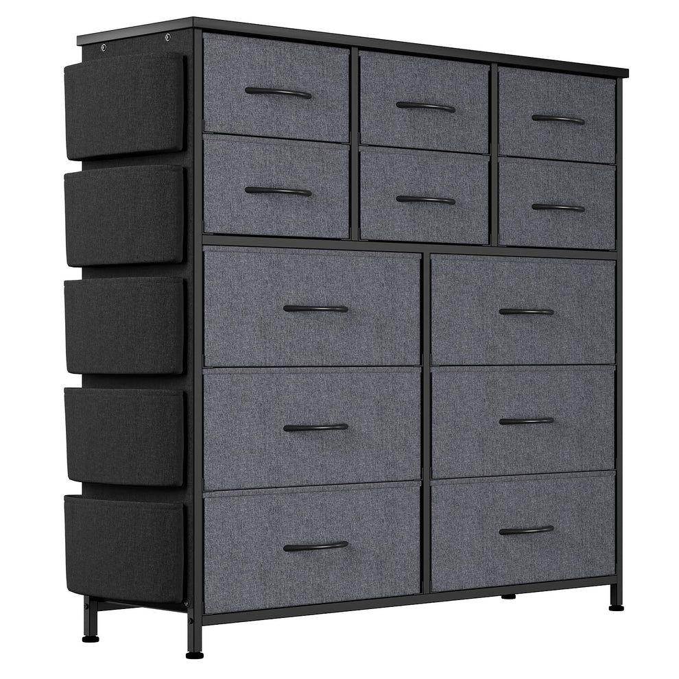 12 Drawer Dresser for for Bedroom, Fabric