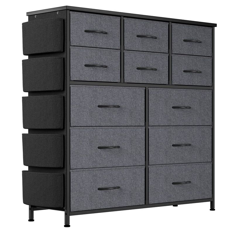 12 Drawer Dresser for for Bedroom, Fabric