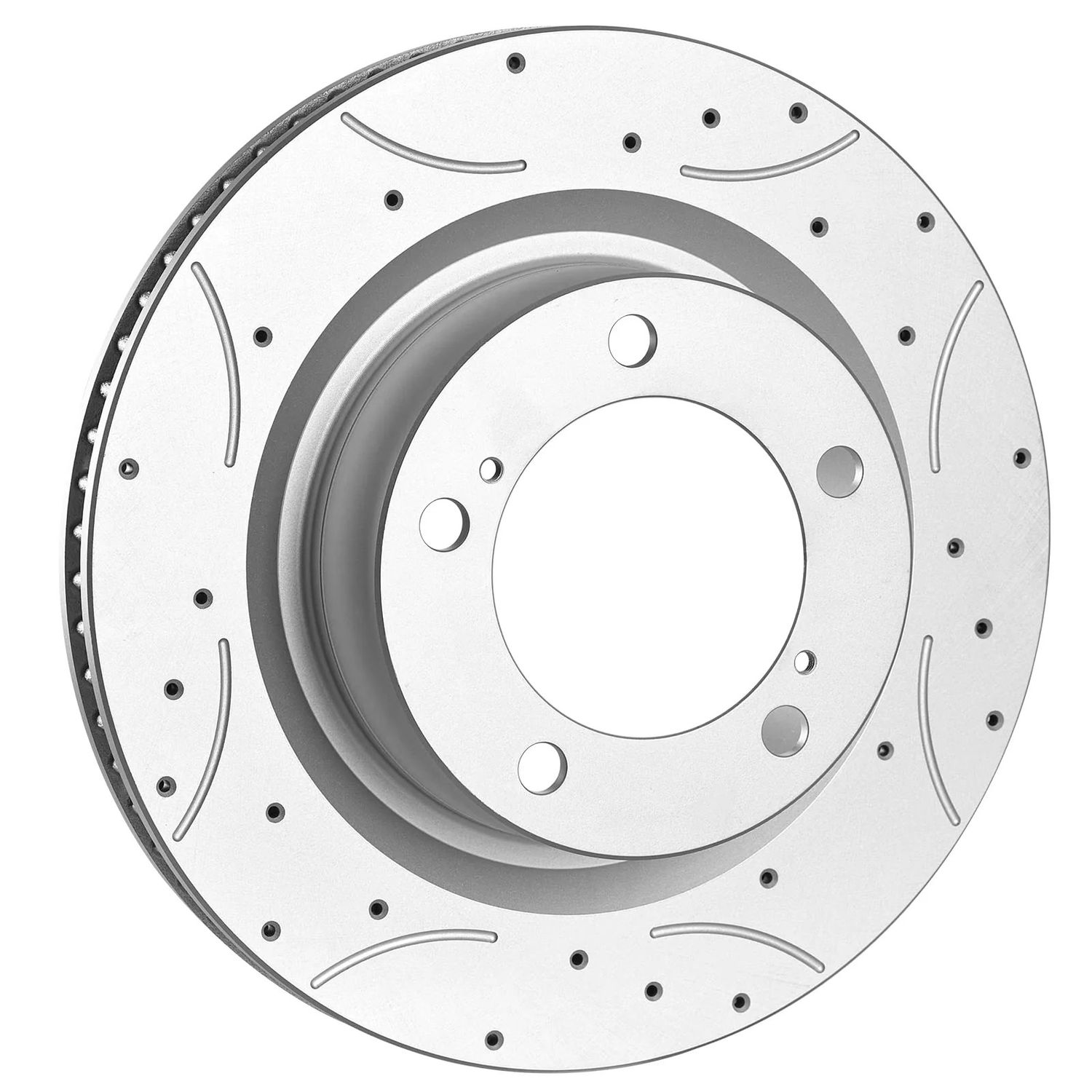 Front Drilled and Slotted Disc Brake Rotor