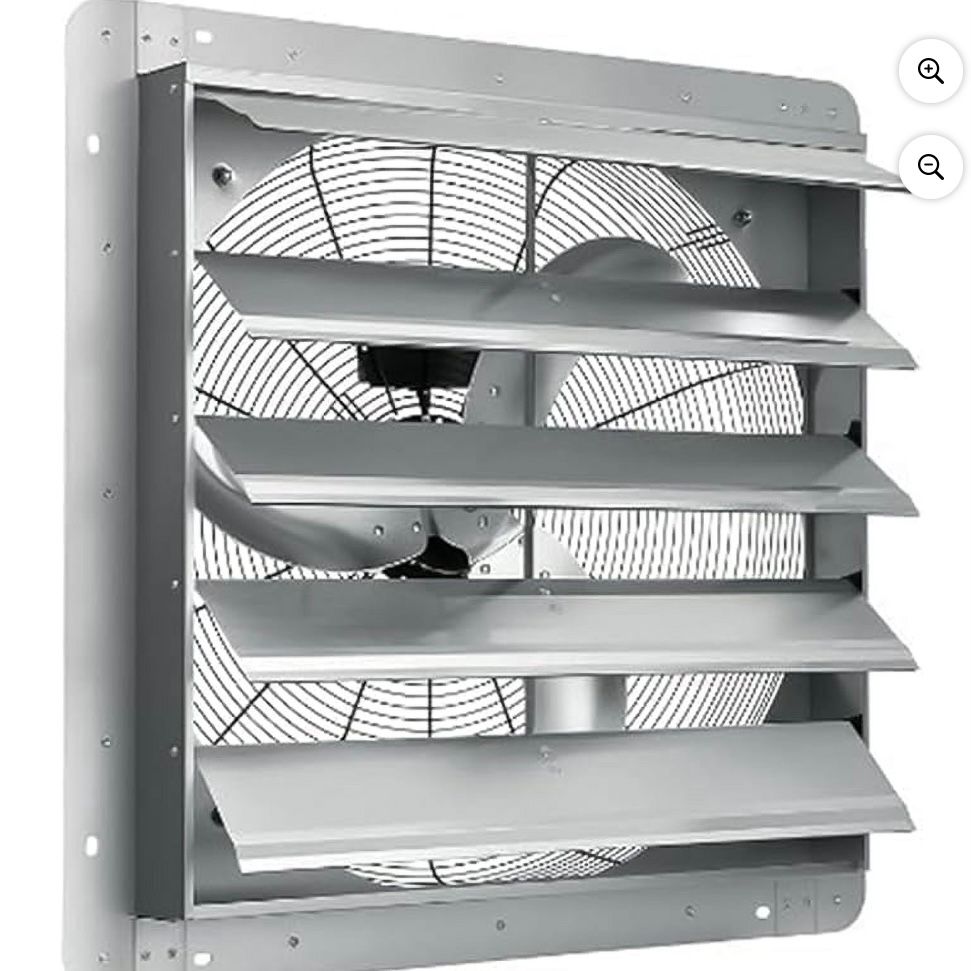 24&quot; Aluminum Wall Mounted Shutter Exhaust Fan &amp; Ventilation Fan