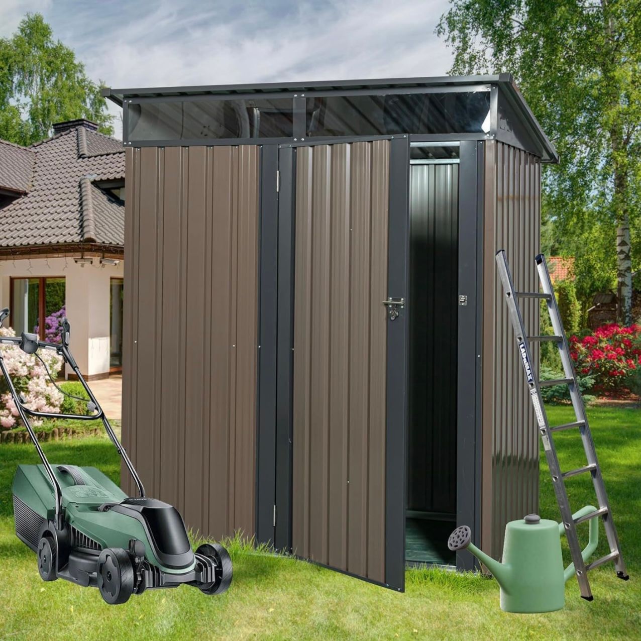 Outdoor metal shed 5ft x 3ft