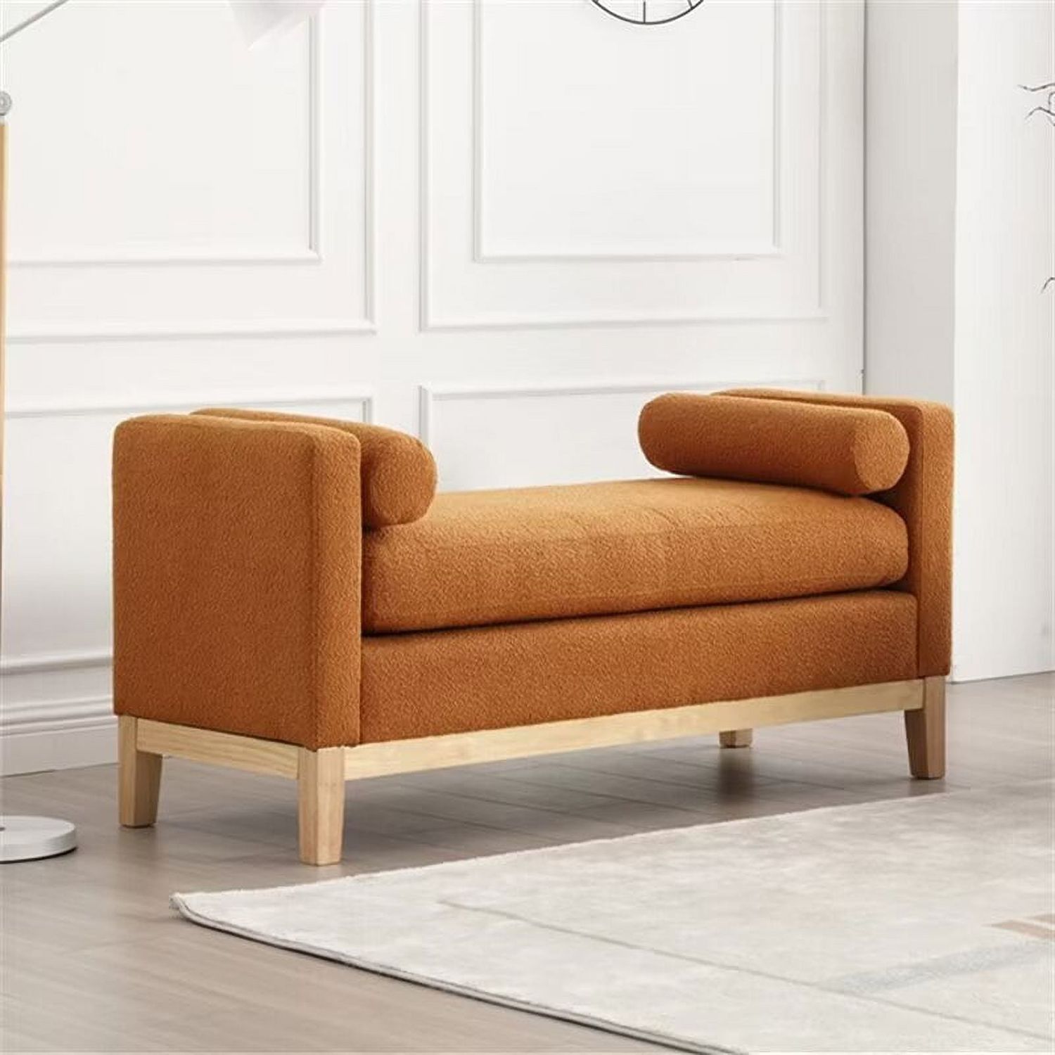 Elegant Bench Ottoman, Brown