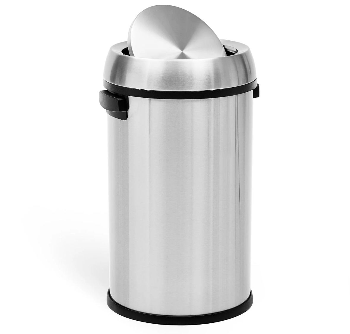 17 gallon open swing trash can