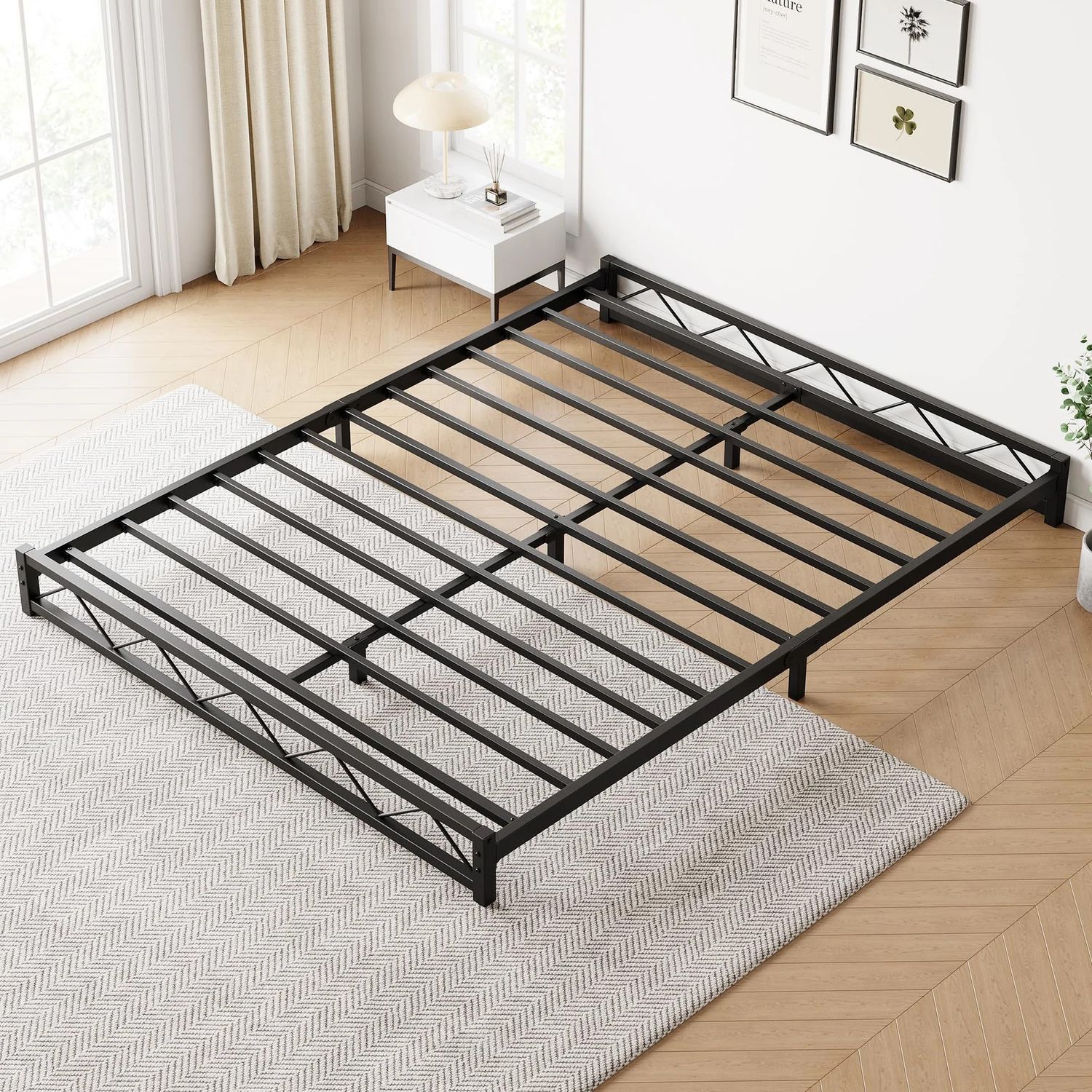 6 Inch Twin Size Metal Platform Bed Frame