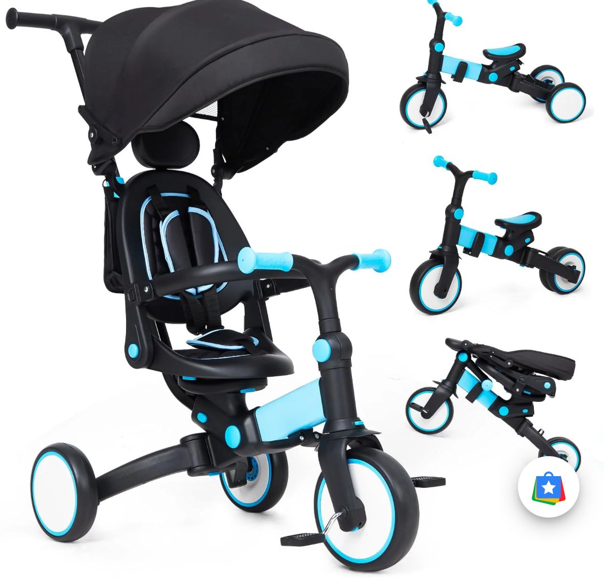 7 in 1 baby tricycle