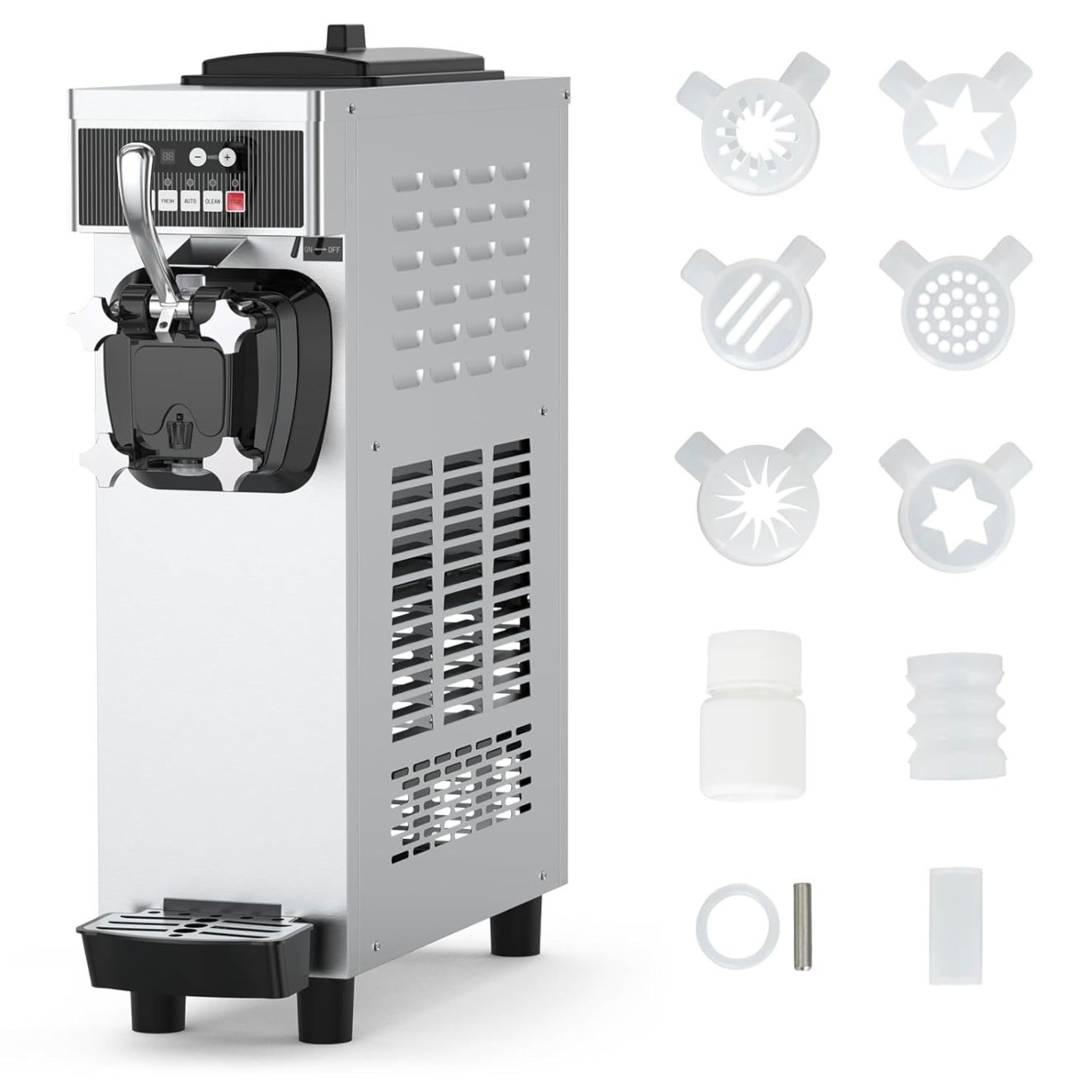 Commercial Ice Cream Maker Machine for home, 4.7-5.8Gal/H Soft Serve Machine, 1200W