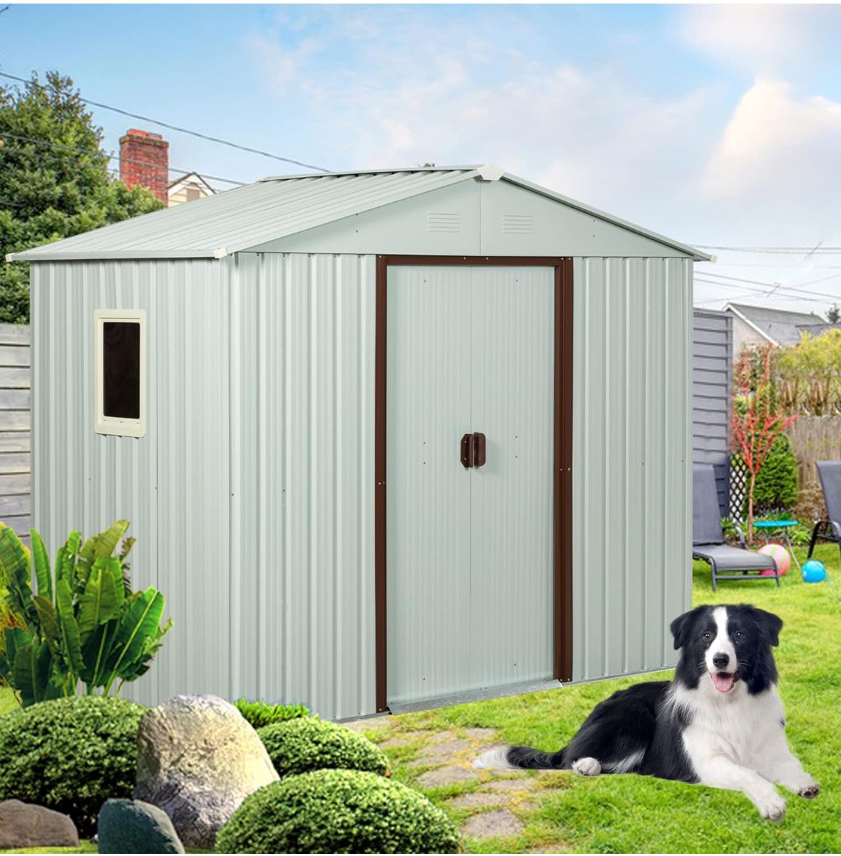 Metal shed - 6ft x 5ft